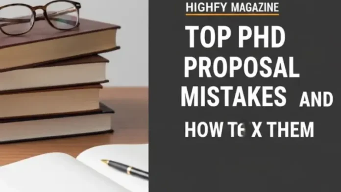 PhD Proposal Mistakes