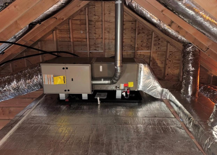 High-Efficiency Attic Furnace